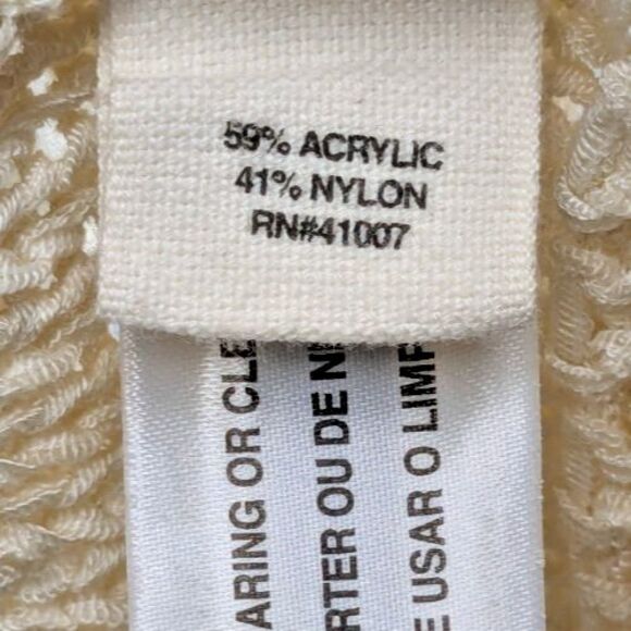Ruff Hewn Festival Top Large Cream Crochet Fringe Prairie Excellent - Picture 10 of 11